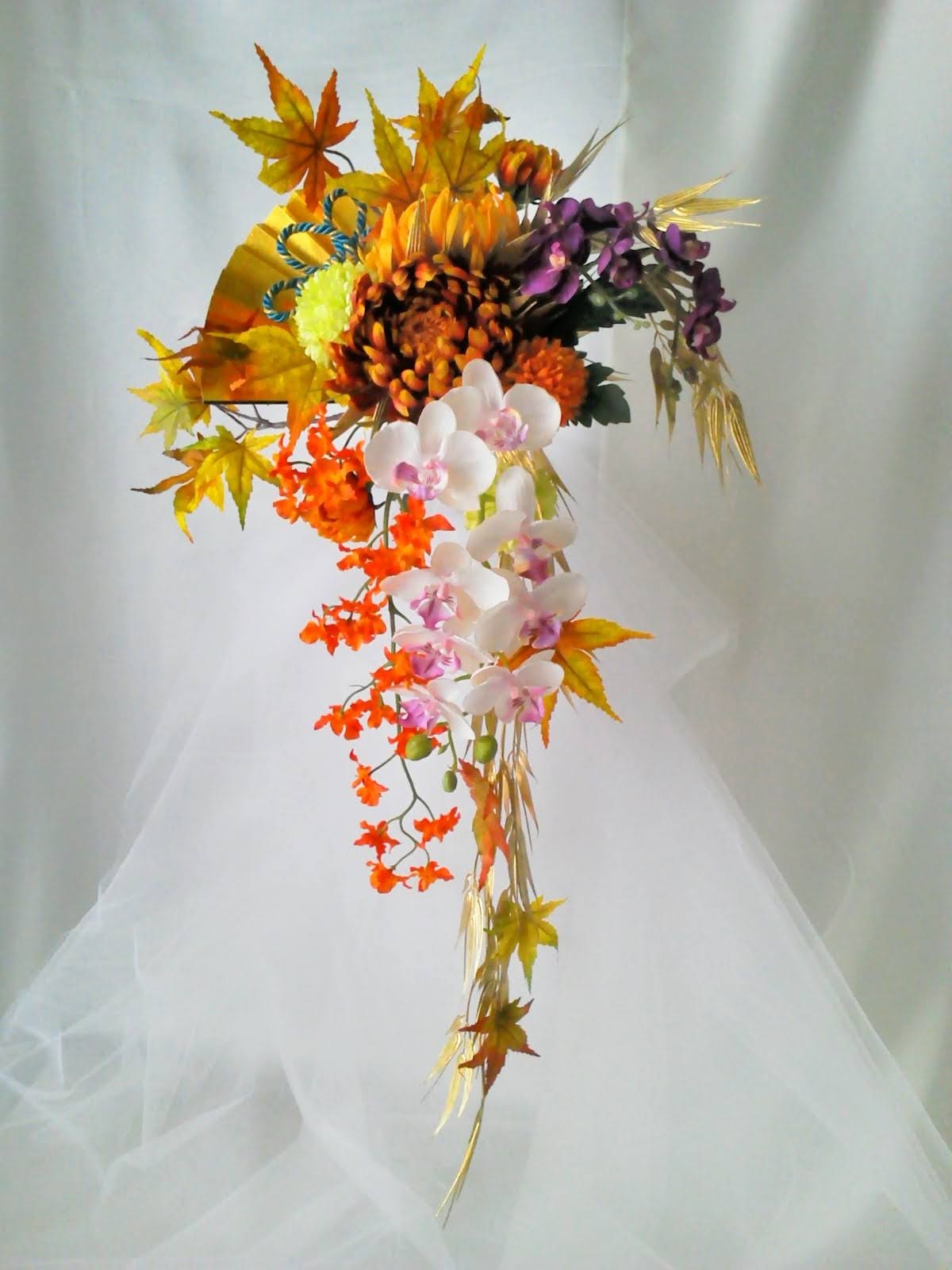 アーティフィシャルフラワー・和装ブーケ