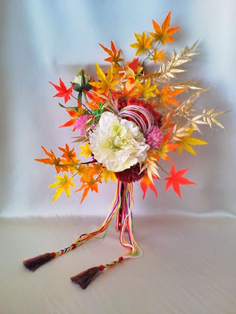 アーティフィシャルフラワー・和装ブーケ